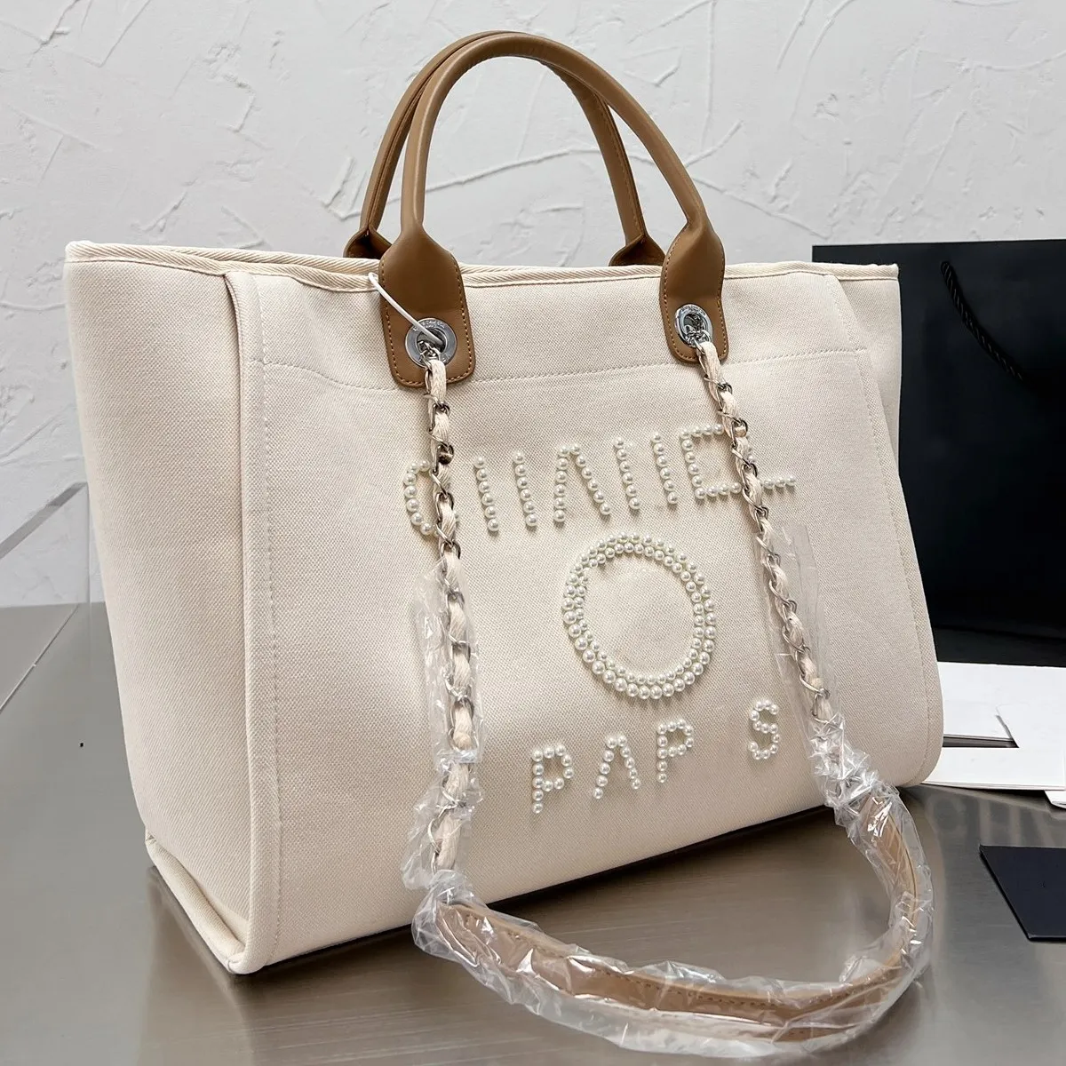 Chanel deauville tote dupe amazon sale