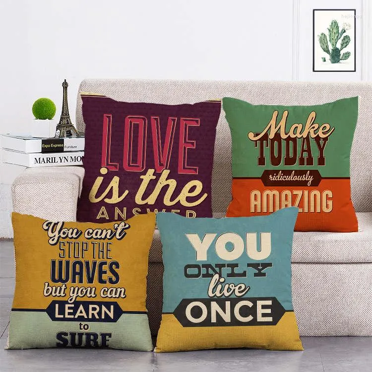 Pillow 45 45cm Make Today Ridiculously Amazing Print Cover Linen Throw Car Home Decoration Decorative PillowcaseT401