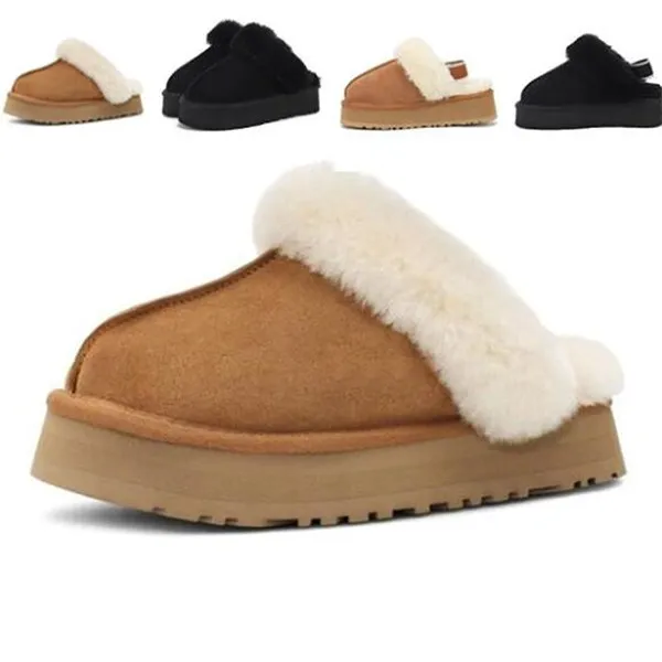 2023 man vrouwen vergroten sneeuwslippers zachte comfortabele schapenvacht houd warme slippers meisje mooi geschenkvrij