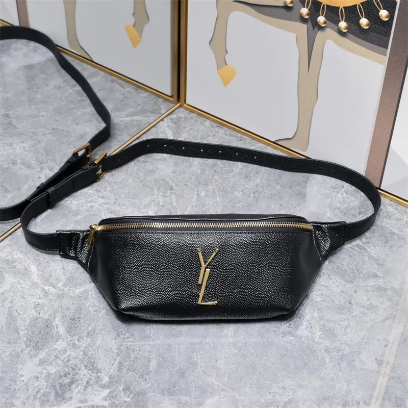 Designers Fanny Pack Women Men Belt Bag Leather Fashion Unisex Bumbag Letters Purse Length 25cm Luxury Waist Bags Odinamy