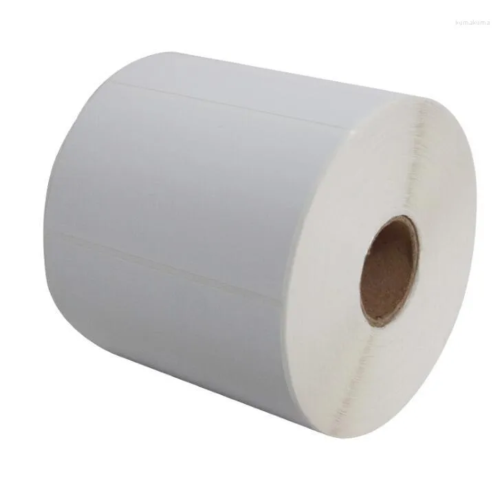 Gift Wrap 90 50mm 1000pcs/roll Blank Or White Paper Barcode Self Adhesive Sticker Label