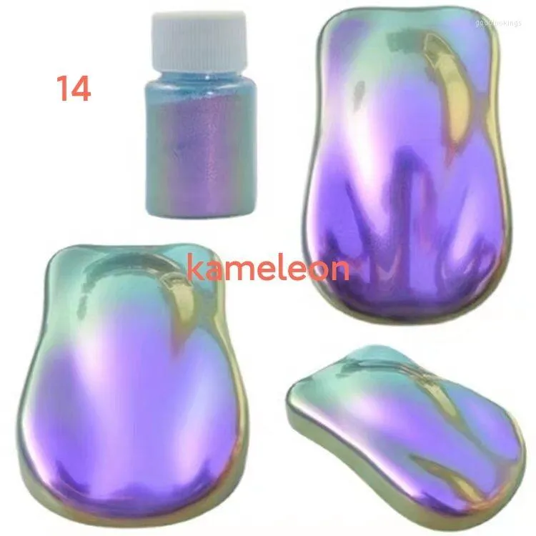 Nail Glitter 10g/Lot Chameleon Powder Car Paint Color Changing Pigment