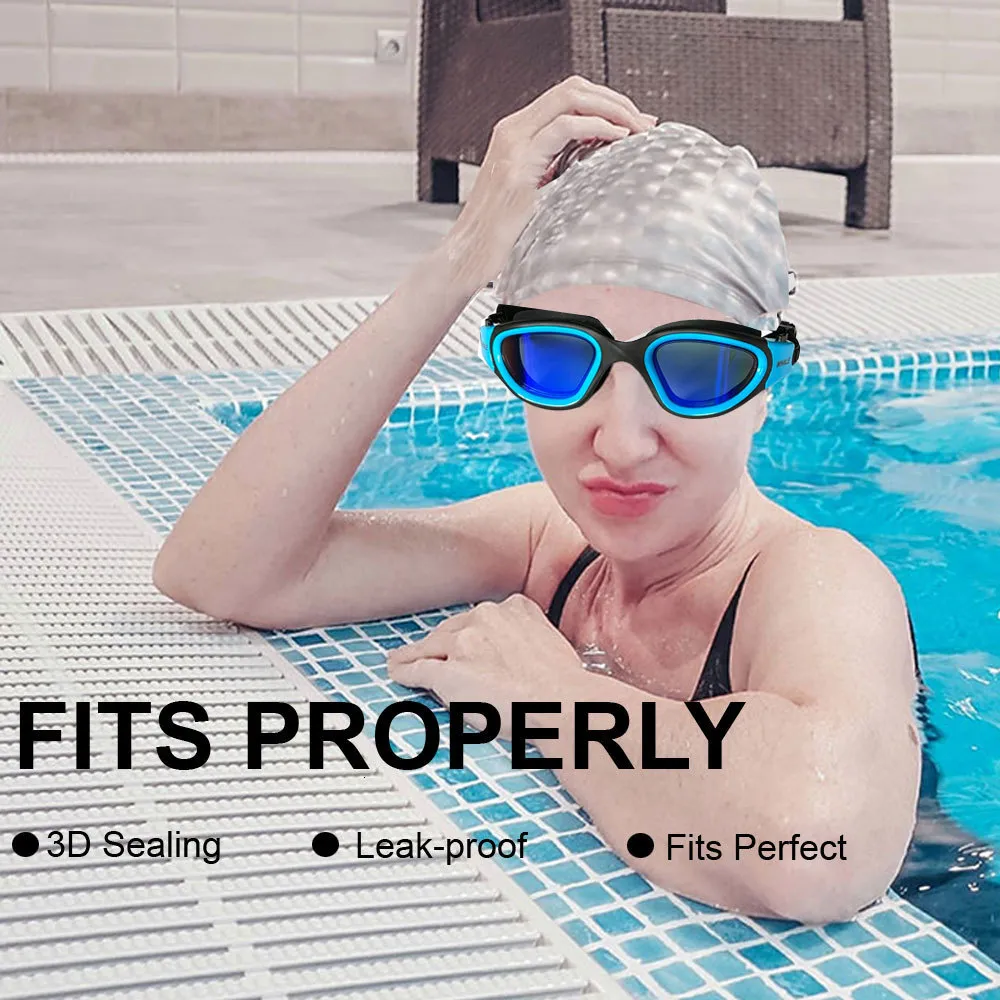 Gafas de natación con protección UV antiniebla para hombre y mujer