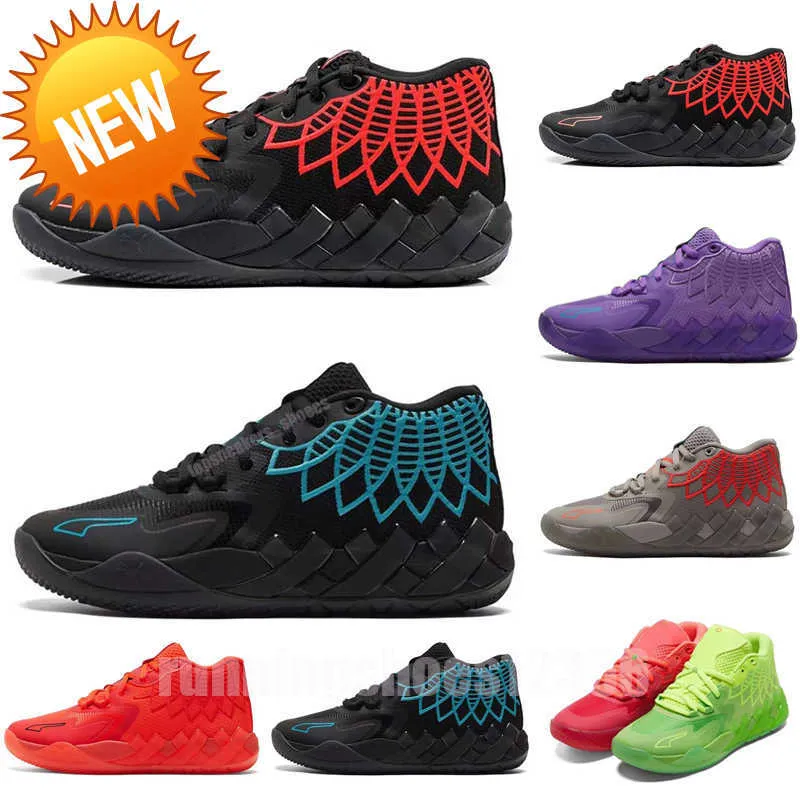 5a basketbalschoenen iriserende stad Rock Ridge Red Galaxy MB.01 Rick en Morty te koop Lamelos Ball Men vrouwen niet van hier