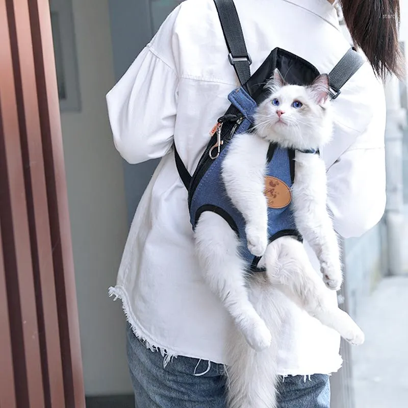 Housses de siège de voiture pour chien HOOPET transporteur pour chiens sac à dos pour animaux de compagnie maille produits de voyage en plein air respirant poignée d'épaule sacs petits chats