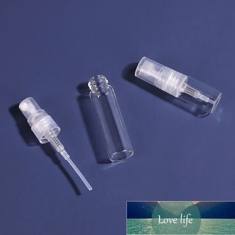 High-end przezroczysty mini spray butelka pusta przezroczystą napełnianą perfumę Atomizer przenośne szklane fiolki 2 ml 3ml 5ml