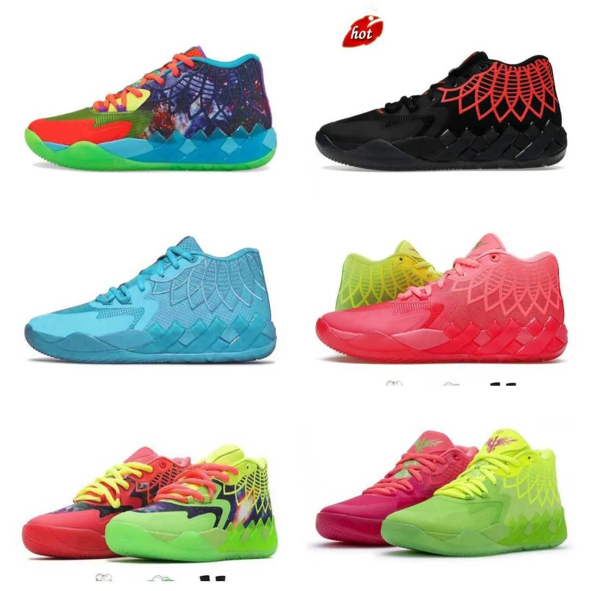 LaMelo Ball MB.01 Lamelo Basketball Shoes 2023 Be You LO UFO Black