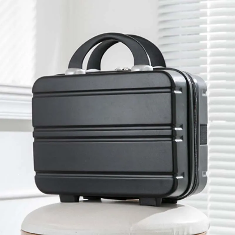 Suitcases Hand luggage female 14 inch cosmetic case small suitcase light travel bag hui 230317