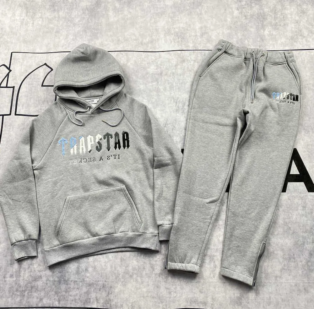 Männer Trainingsanzüge 2023 Männer Frauen Farbe Beflockung Hoodie Sweatshirt Anzug Trapstar Fleece Set Hoody Mode Klassische 28SS