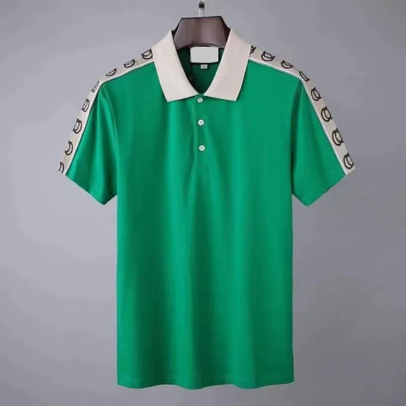 Yeni Stilist Polo Gömlek İtalya 2023 Tasarımcı Kıyafetleri Kısa Kol Moda Mens Yaz T Shirt Asya Boyut