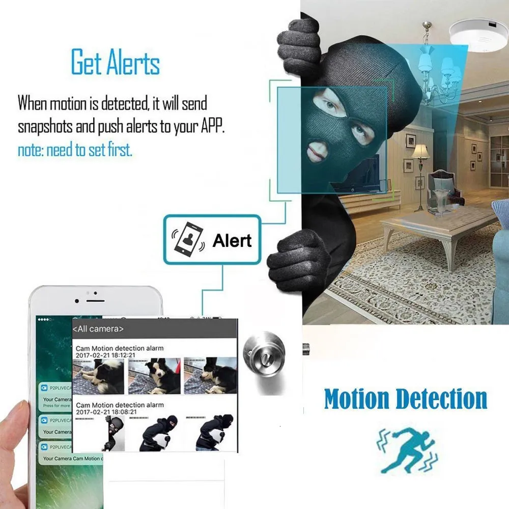 Sensor de movimiento para interior inalámbrico con cámara de fotos - First  Security – Tienda Online