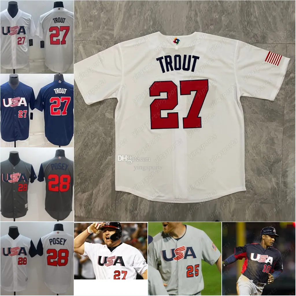 2023 Team USA World Baseball Classic Jersey Authentic WBC Edition With