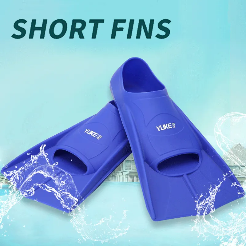 FINS Gloves Silicone Professional Scuba Diving Fins Short Men Women Snorkel Fulming Fins Детские флипц