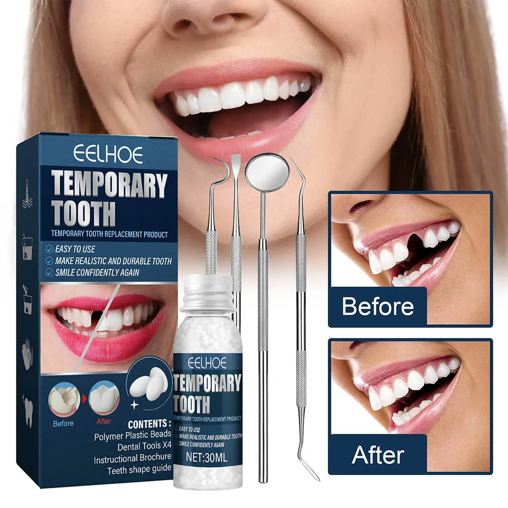 Temporary Tooth Filling Repair Kit False Teeth Solid Glue Dental Repair  Beads For Missing Broken Teeth For Women Men From Cipper, $11.87