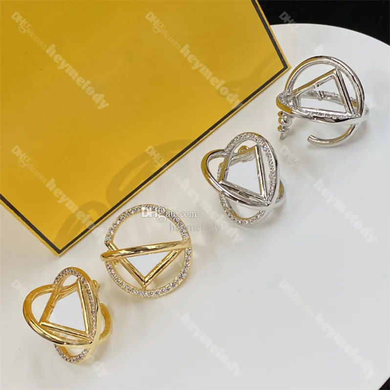 Os mais recentes brincos de diamante de diamante de ouro circular pingente de arco de pendente de prata Crystal fooddrops com box aniversário amantes presentes