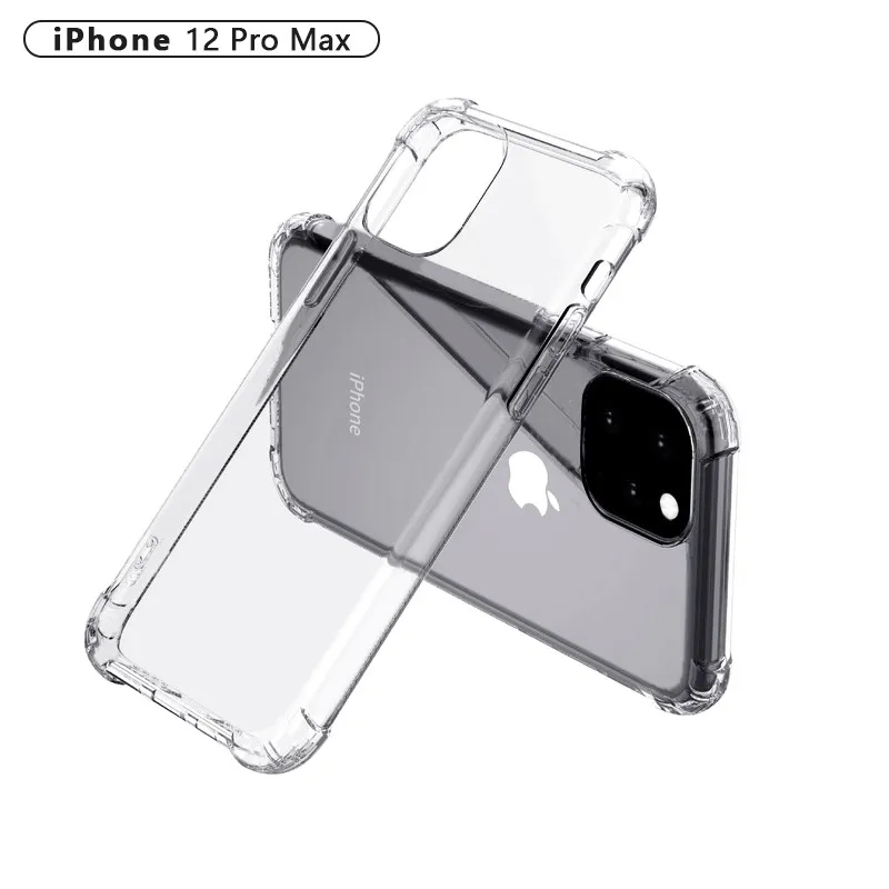 Armadura acrílica de choque transparente Caixa de telefone TPU Hard TPU para iPhone 14 13 12 11 Pro xs max xr 8 7 6 Plus Samsung S23 S22 S21 S20 Note20 Ultra Support Print Designer Print Designer