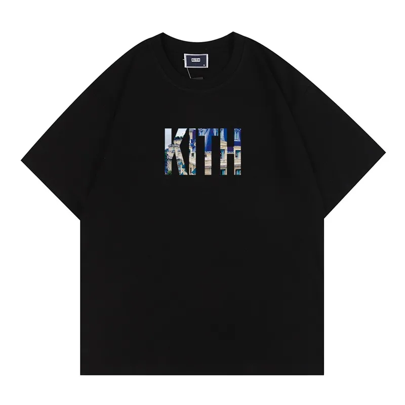 Sommar Designer T-shirt Kith T-shirt Oversized herr T-shirts Hög kvalitet Casual Summer Tees US Storlek S-XXL