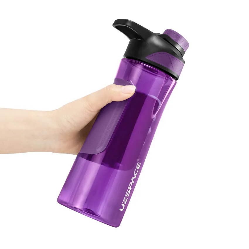 Portable Sport Water Bottle BPA Free Shaker for Men Female Student Outdoor  Gym