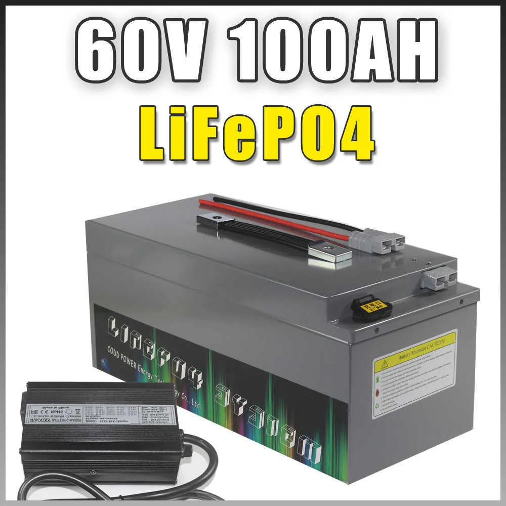 60V 100AH LiFePO4 Batteria 60V 8000W 10000W Auto elettriche Electir bici scooter LiFePO4 Battery Pack