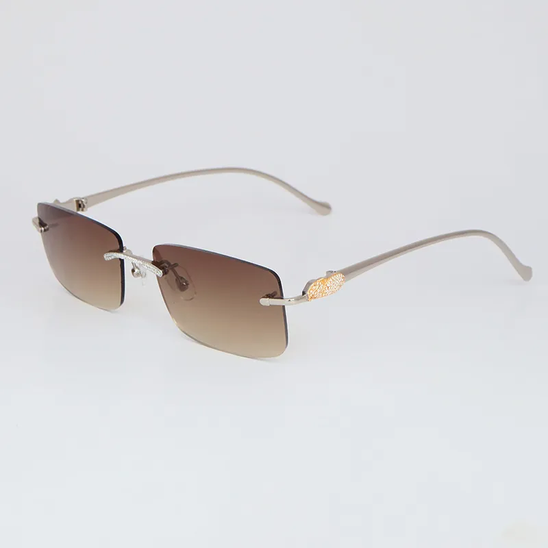 Man Moissanite Rimless Sunglasses For Women And Men ... From  display picture 2