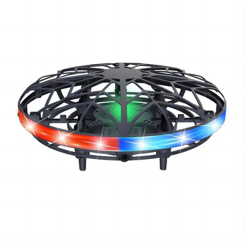 Colorido anti -colisão bola voadora brinquedo helicóptero magia mão ufo bolas de aeronaves detecção mini indução drone infantil brinquedo eletrônico 2022