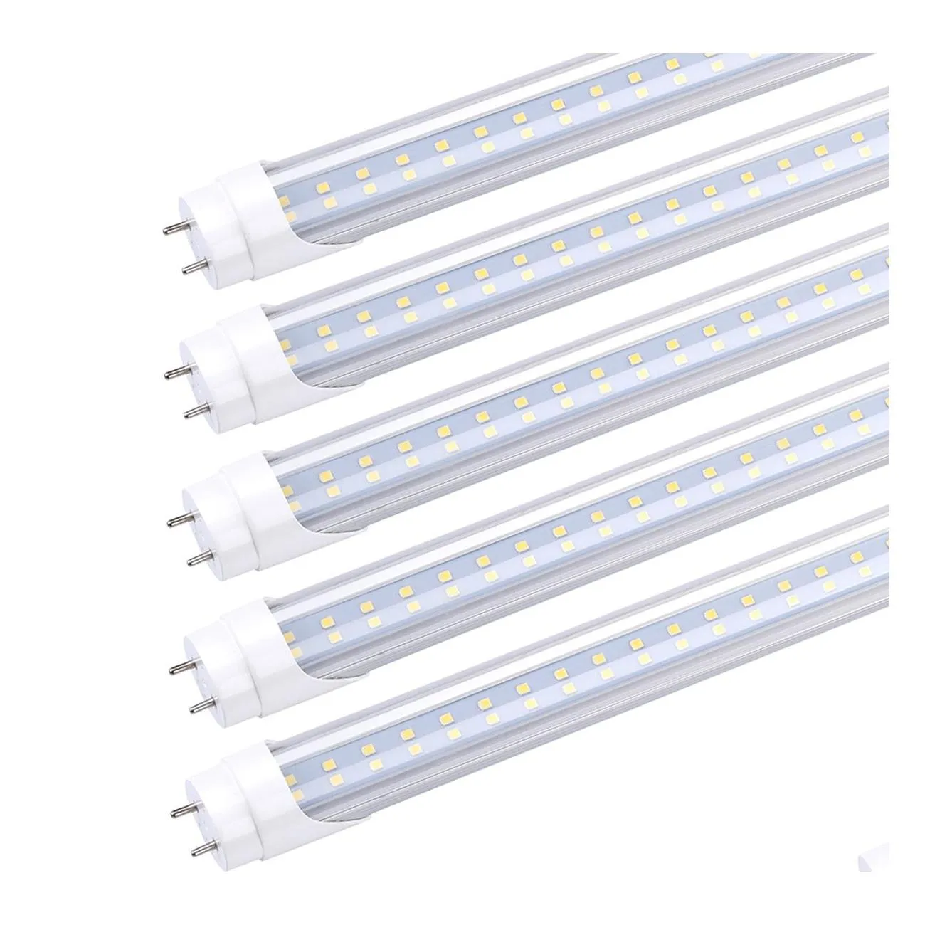 Led Tubes 4Ft Tube Light Bbs G13 Bipin 4 Power Require Ballast Bypassing 48 Inch T8 T10 T12 Fluorescent Lights Drop Delivery Lighting Dhm43