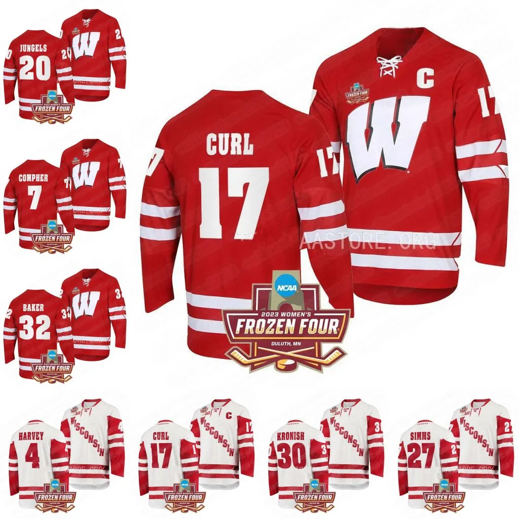 Save Big on Bulk Wisconsin Badgers Jerseys Wisconsin Badgers Hockey Jersey  Time National Champs, Cami Kronish, Harvey, Simms More Best Deals on 