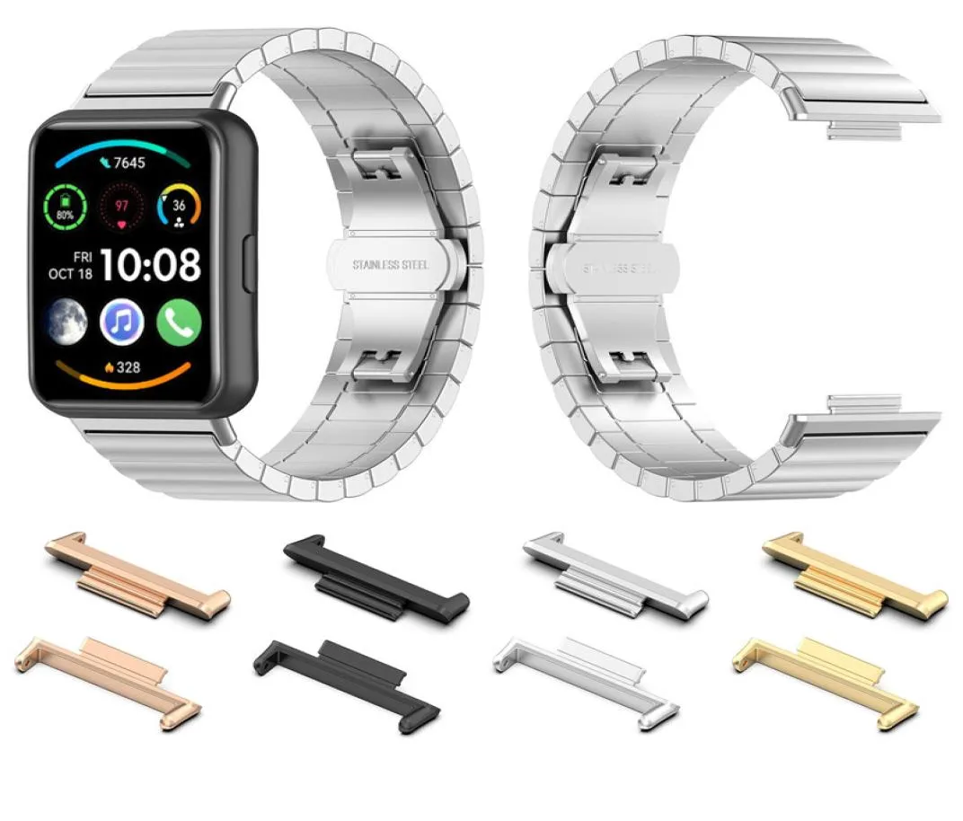 Metal Connector For Huawei watch fit 2 strap accessories Replacement Bracelet Huawei fit2 siliconemilanese band Adapters8747119