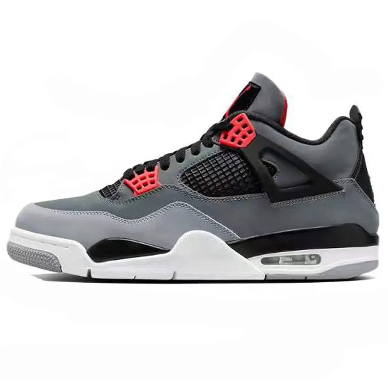 Jumpman 4 Basketball Shoes Mens Running Shoes Womens designer Sneakers Trainers Skateboard White black cat poor handwriting 4 University Blue run