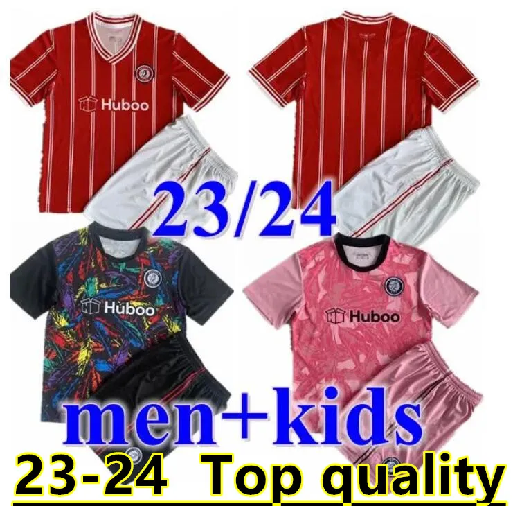 23 24 Bristol Weimann City Soccer Jerseys HOME 골키퍼 남자 키즈 키트 2023 2024 Mawson Martin Diedhiou Paterson Wells Massengo Kalas Dasilva 축구 셔츠 아동 6