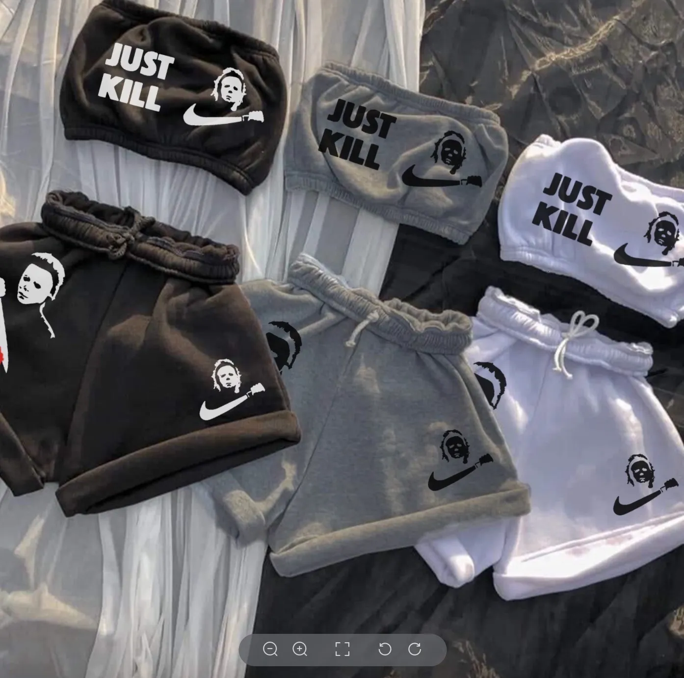 nike women's two piece short set