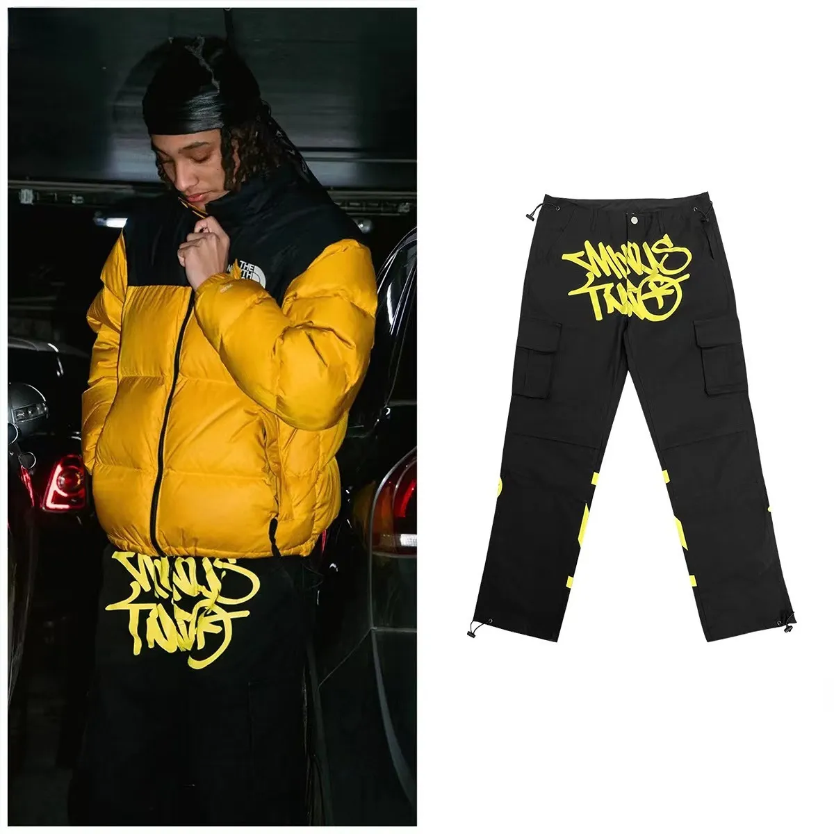 DHgate.com:Mens Minus Two Cargo Harajuku Loose Punk Rock Straight 