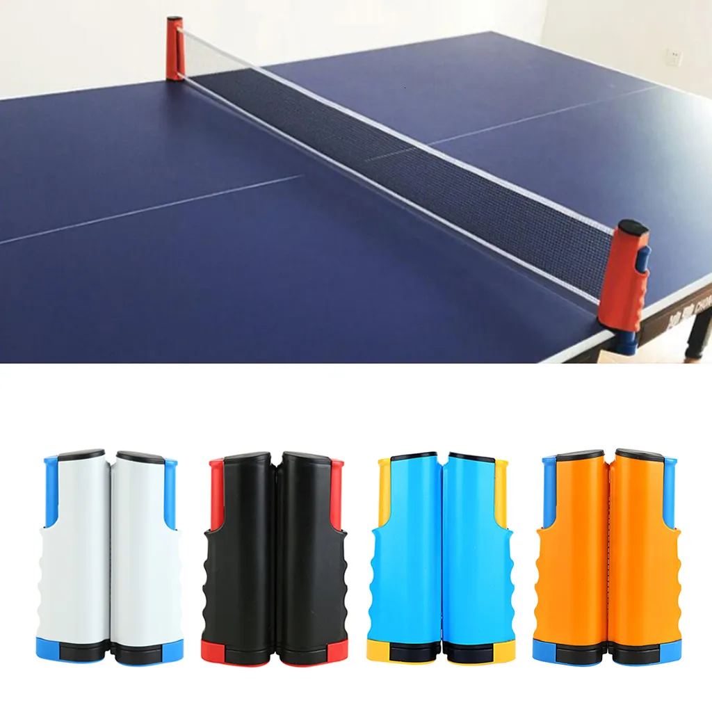Retractable Table Tennis Net Non-slip Portable Pong Games Post Net Rack
