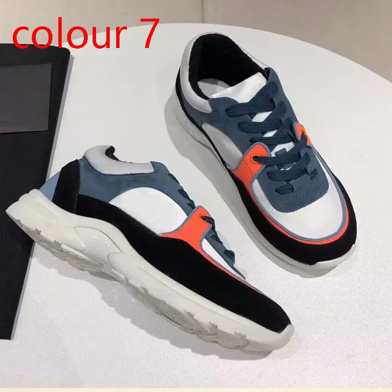 Casual shoes women designer shoes Travel leather man lace-up fashion lady Flat Running Trainers Letters woman SHoes platform men gym sneakers size 35-41-42-45 With box