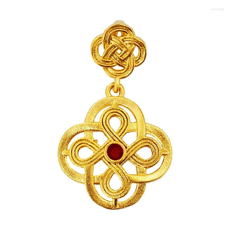 Pendant Necklaces LosoDo Ladies Style Chinese Fashion Wild Retro Ethnic Geometric Knot Exquisite Necklace Jewelry