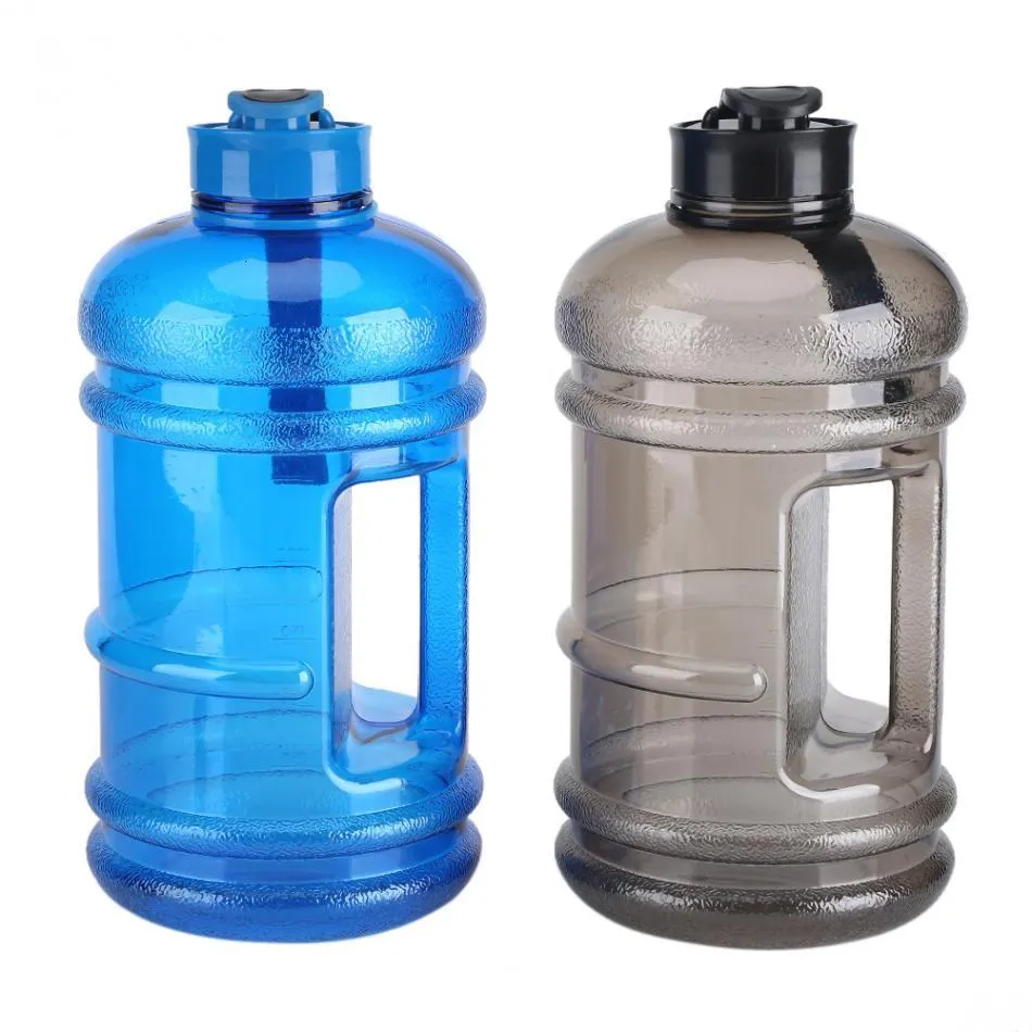 Botellas de agua 2.2L Botellas de agua de gran capacidad Entrenamiento deportivo al aire libre Bebida Hervidor de agua Camping Correr Entrenamiento Botella de agua Negro Azul 230320
