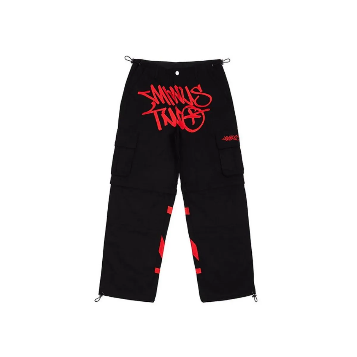 Harajuku Casual Punk Rock Straight Wide Leg Cargo Trousers Y2K Streetwear  Pants for Men