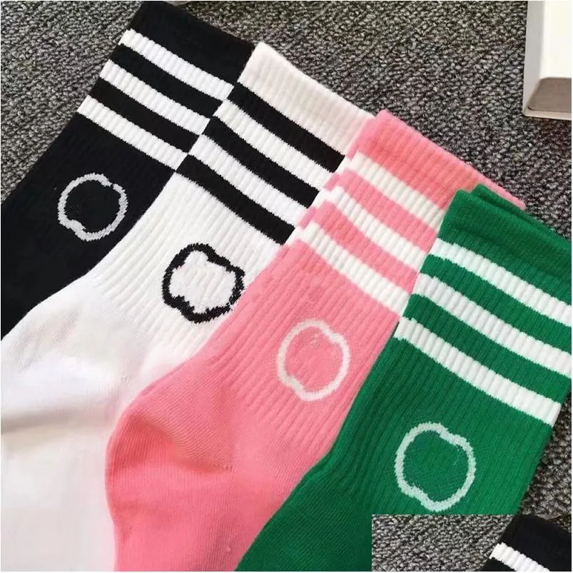 Autre Home Textile Lettres G Designer Chaussettes Coton Stripe Femmes Long Ins Classique Marque Sport Chaussette Mode Bas Confortables Dro Dhq0U