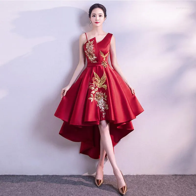 Ethnic Clothing Women Wedding Evening Party Dress Summer Vintage Mandarin Collar Qipao Floral Elegant Chinese Bride Cheongsam Vestidos