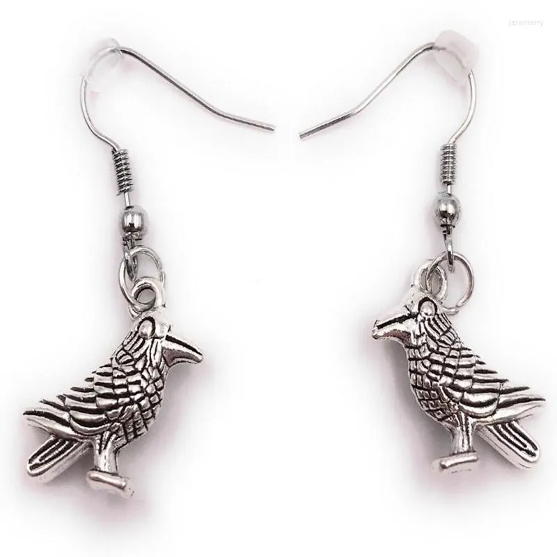 Dingle örhängen gotisk vintage raven fågel steampunk stil svälja hänge phoenix hoop kvinnor fest trendiga gåva smycken