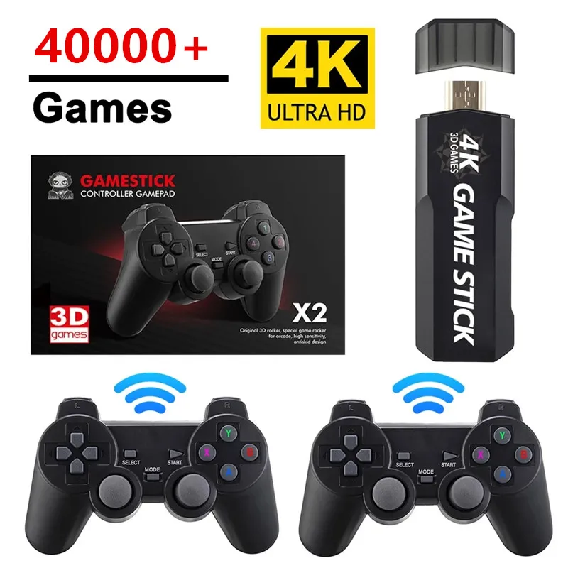 M9 Draagbare Video Game Console GD10 Draadloze Dubbele Controller 4K HD TV Retro Games 50 Emulators 128G 40000 Games 64GB 30000 Games 32G 15000 Game Voor PS1/N64/DC