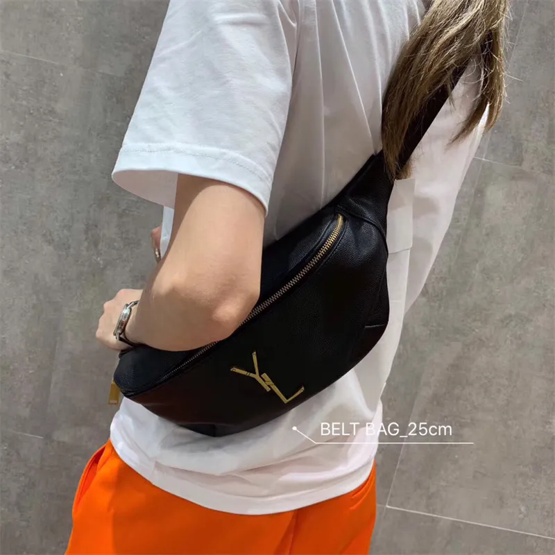 Luxury Fanny Pack Designer Kvinnor Mens Bum Bag Fashion Beltare Belt Väskor Unisex Casual Cross Body Midjeväskor Utomhus Sport Bumbag