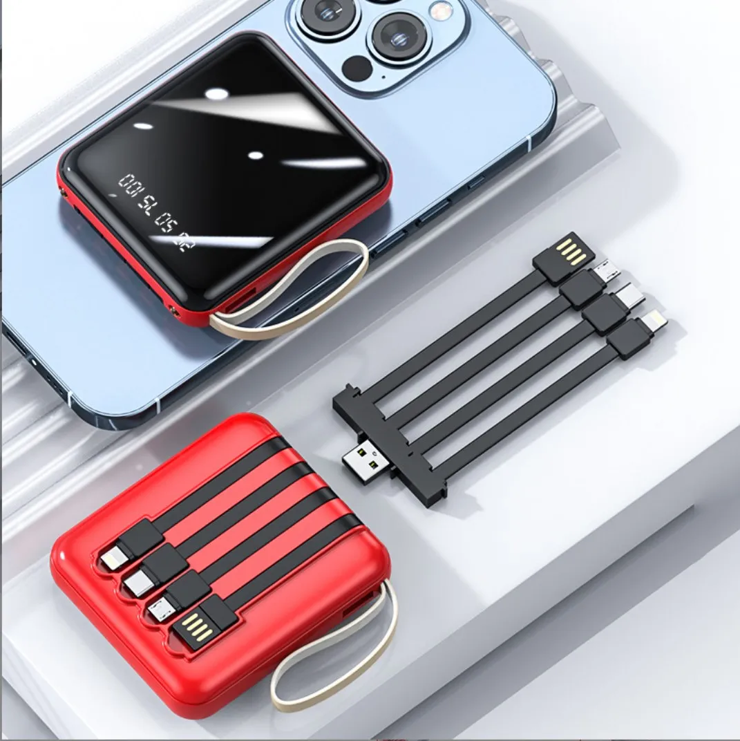 Batterie magnétique Mini Power Bank mobile avec câble pour iPhone 14 13 12 11 Pro Xiaomi Samsung Max chargeur sans fil Magsafe Powerbank cadeau de voyage