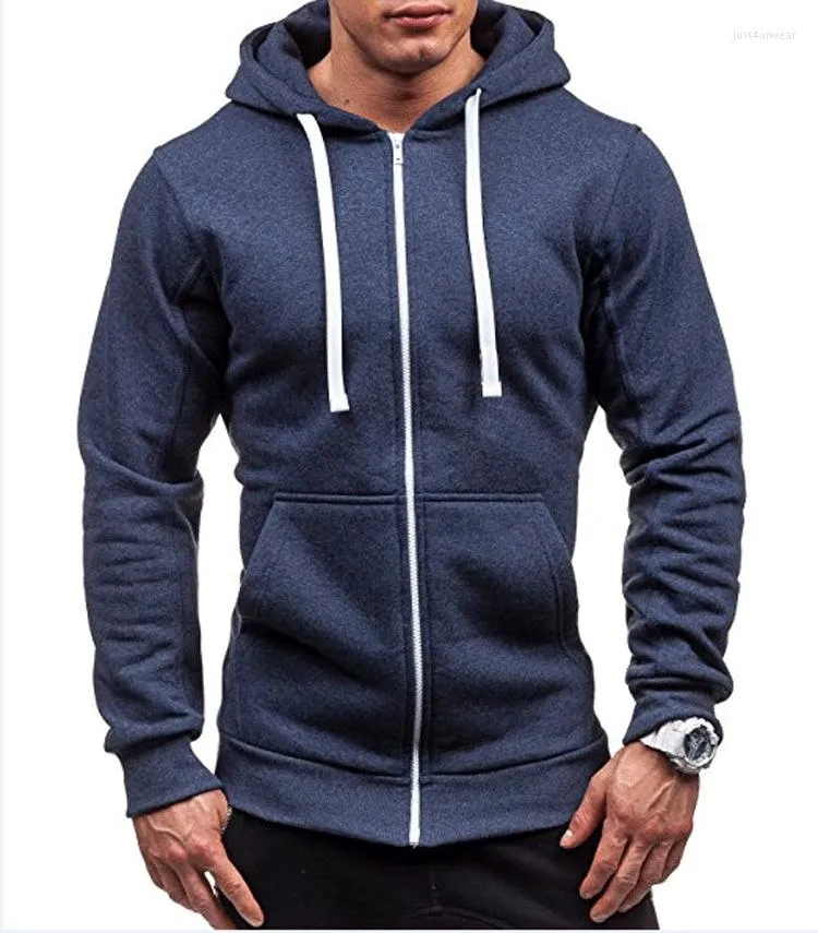 Sweats à capuche pour hommes Sweats à capuche zippés Sweat à capuche pour hommes Sweat à capuche pour homme de couleur unie Sweats à capuche