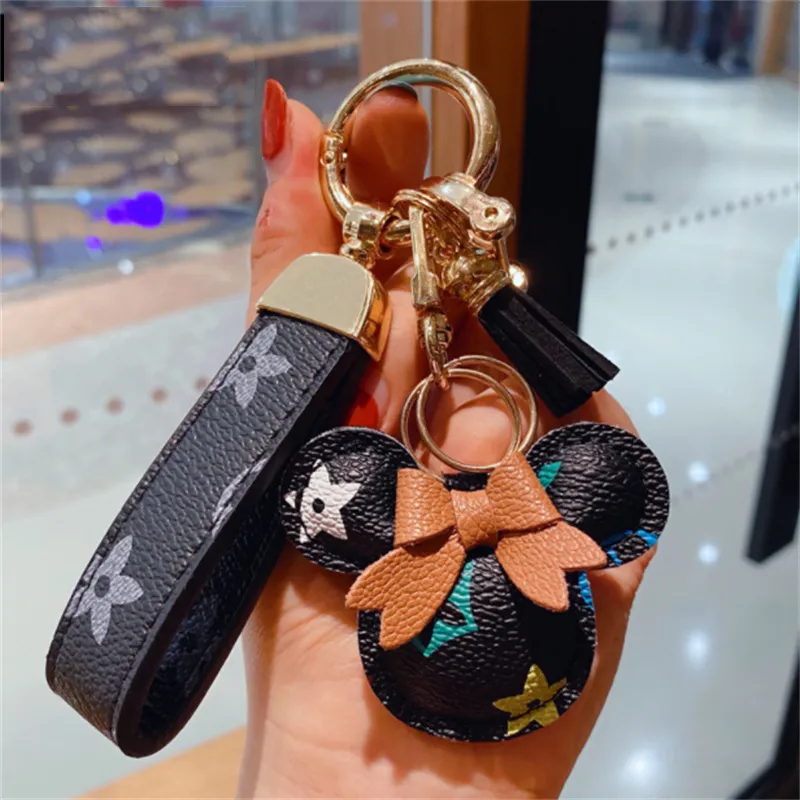 Designer Mouse Diamond Laduree Keychain Fashionable Accessory For