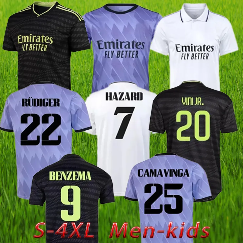 Benzema Final Soccer Jerseys 22 23 Maillot de football VINI JR TCHOUAMENI CAMAVINGA ALABA REAL MADRID ASENSIO MODRIC RODRYGO CASEMIRO 2022 2023