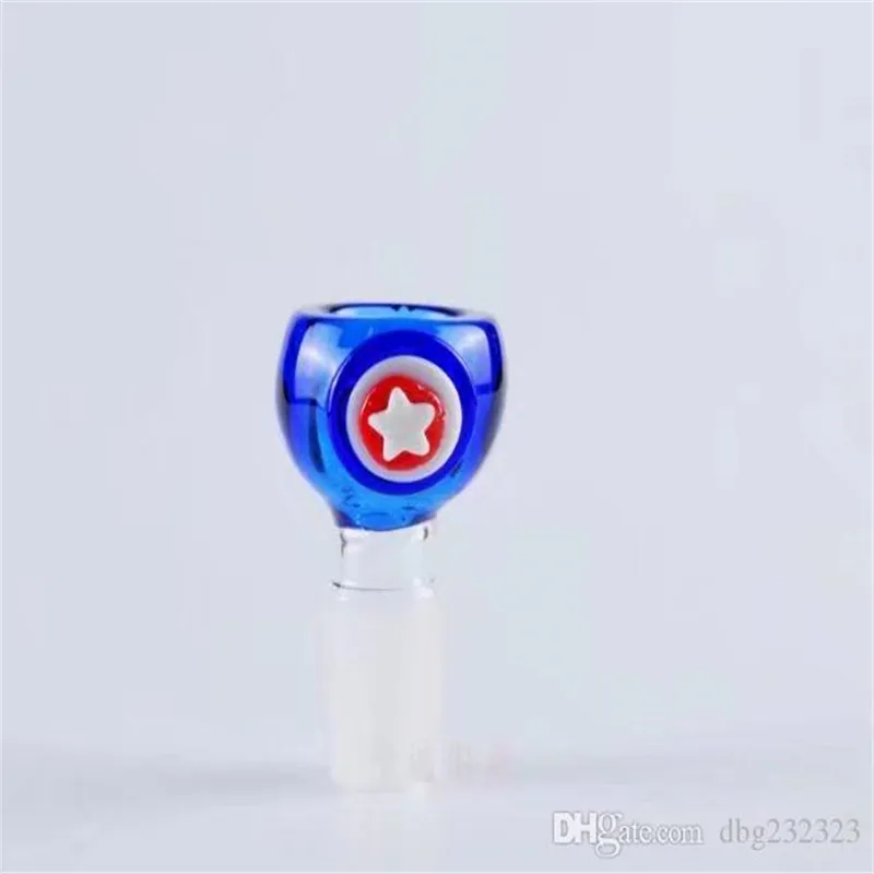 Hookahs Blue Star Bubble Head ,Wholesale Bongs Oil Burner Pipes Water Pipes Glass Pipe Oil Rigs