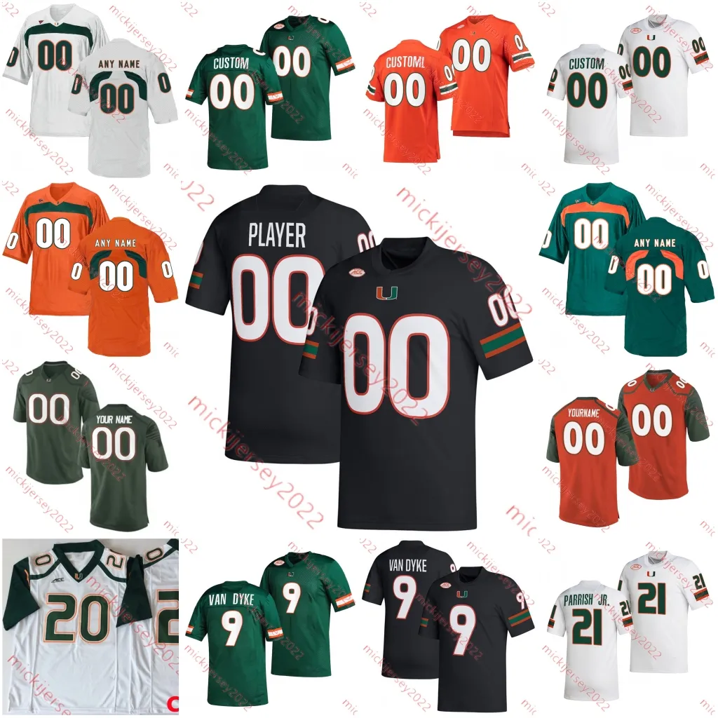 Custom Miami Hurricanes Football Jersey Devin Hester Charleston Rambo Phillip Buchanon Jeremy Shockey Jimmy Graham
