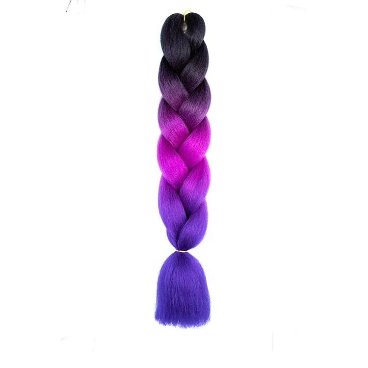 Jumbo Crochet Hair Braid 24inch 100gram Trenzas Cabello al por mayor Afro Jumbo Trenzado Cabello