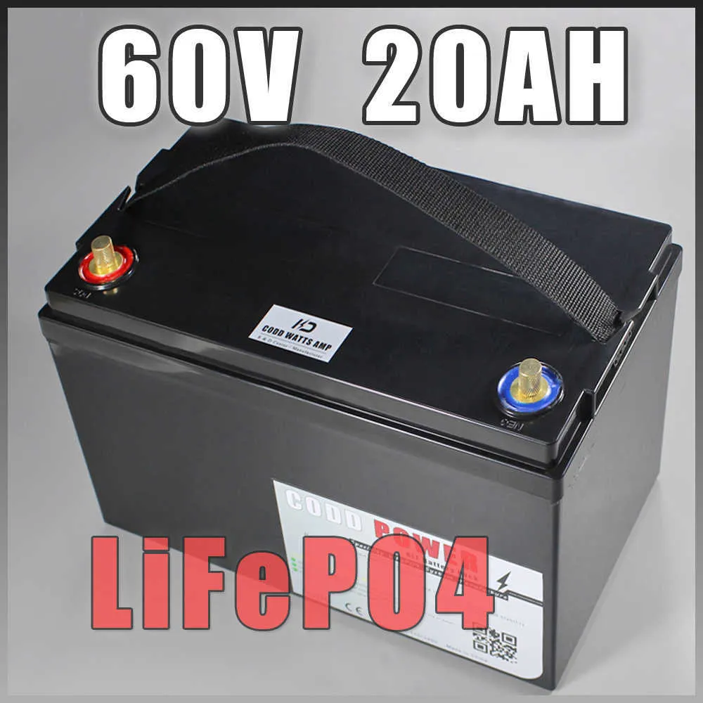 Batteria 60V 20AH LiFePO4 a scarica ciclica profonda 60V Litio ferro fosfato Impermeabile IP68